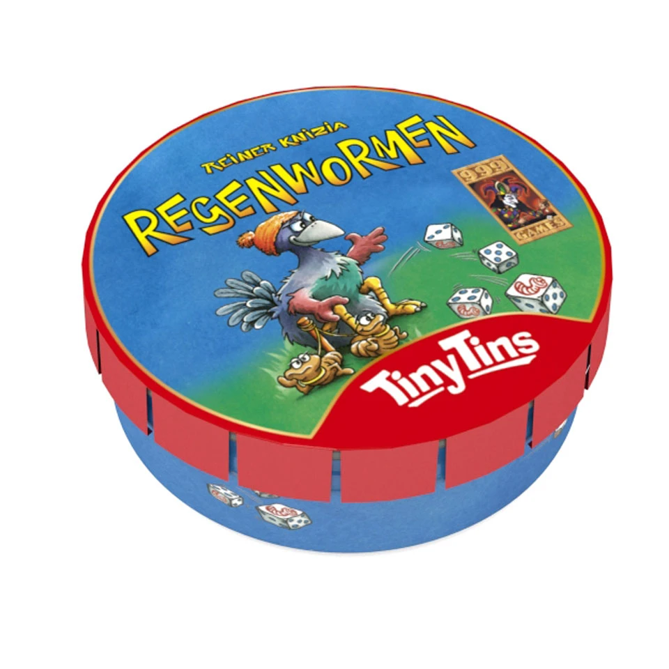 999 Games Tiny Tins: Regenwormen 3 999 Games Tiny Tins: Regenwormen - Afbeelding 3