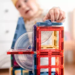 Connetix Magnetische Tegels Knikkerbaan - 92st -Gelukkige Speelgoedwinkel connetix knikkerbaan 92st 2