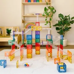 Connetix Magnetische Tegels Knikkerbaan - 92st -Gelukkige Speelgoedwinkel connetix knikkerbaan 92st 3