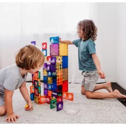 Connetix Magnetische Tegels Knikkerbaan - 92st -Gelukkige Speelgoedwinkel connetix knikkerbaan 92st 4