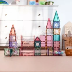 Connetix Magnetische Tegels Knikkerbaan - Pastel - 106st -Gelukkige Speelgoedwinkel connetix knikkerbaan pastel 106st 7