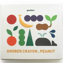 Goober Waskrijtjes Pindavorm - 8st -Gelukkige Speelgoedwinkel goober waskrijtjes peanut 8st 3