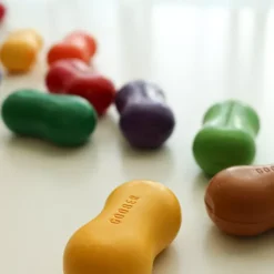 Goober Waskrijtjes Pindavorm - 8st -Gelukkige Speelgoedwinkel goober waskrijtjes peanut 8st 6