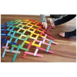 Grimm's Leonardo Latten - Regenboog (100st) -Gelukkige Speelgoedwinkel grimm s leonardo latten regenboog 100st 1