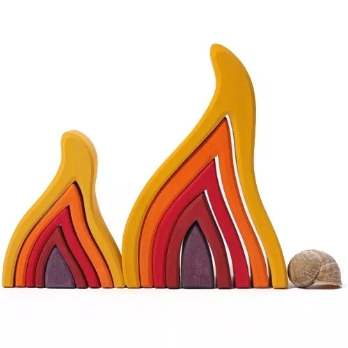 Grimm's Vormenset Element Vuur - Klein 5 Grimm's Vormenset Element Vuur - Klein - Afbeelding 5