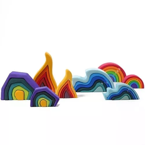 Grimm's Vormenset Element Vuur - Klein 4 Grimm's Vormenset Element Vuur - Klein - Afbeelding 4