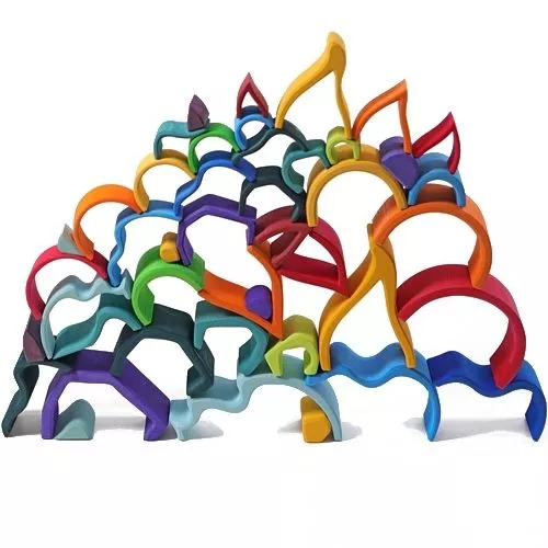 Grimm's Vormenset Element Vuur - Klein 2 Grimm's Vormenset Element Vuur - Klein - Afbeelding 2