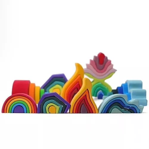 Grimm's Vormenset Element Vuur - Klein 3 Grimm's Vormenset Element Vuur - Klein - Afbeelding 3