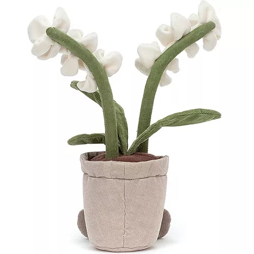 Jellycat Amuseable Knuffelorchidee Wit - 27 Cm 2 Jellycat Amuseable Knuffelorchidee Wit - 27 Cm - Afbeelding 2