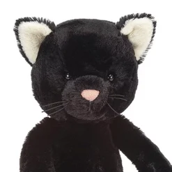 Jellycat Knuffelpoes Bashful Black Kitten - 31 Cm -Gelukkige Speelgoedwinkel jellycat knuffelpoes bashful black kitten 31 cm 1