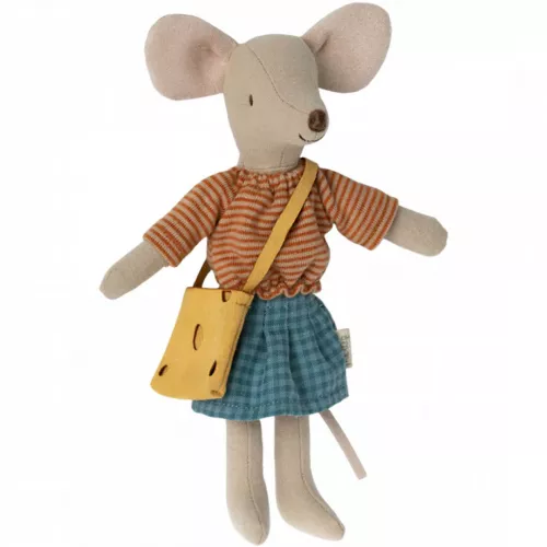 Maileg Knuffelmuis Moeder Met Tas - 15 Cm 1 Maileg Knuffelmuis Moeder Met Tas - 15 Cm