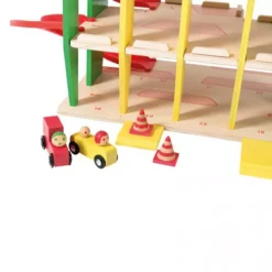 Moulin Roty Parkeergarage Met Benzinepomp - 12-delig -Gelukkige Speelgoedwinkel moulin roty garage 12 delig 1