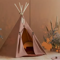 Nobodinoz Tipi Wigwam Nevada - Sienna Brown -Gelukkige Speelgoedwinkel nobodinoz tipi wigwam nevada sienna brown 3